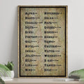 Morse Code Sign by Tailored Canvases