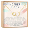 Mother and Son Double Circles Necklace