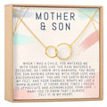 Mother and Son Double Circles Necklace by Dear Ava