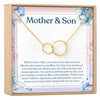 Mother and Son Double Circles Necklace