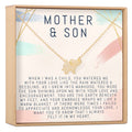 Mother and Son Elephant Pendant Necklace by Dear Ava