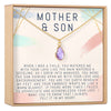 Mother and Son Gemstone Necklace