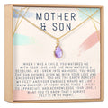 Mother and Son Gemstone Necklace by Dear Ava