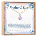 Mother and Son Gemstone Necklace by Dear Ava