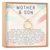 Mother and Son Linked Circles Necklace