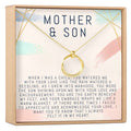 Mother and Son Linked Circles Necklace by Dear Ava