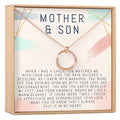 Mother and Son Linked Circles Necklace by Dear Ava