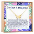 Mother & Daughter Butterfly Pendant Necklace by Dear Ava
