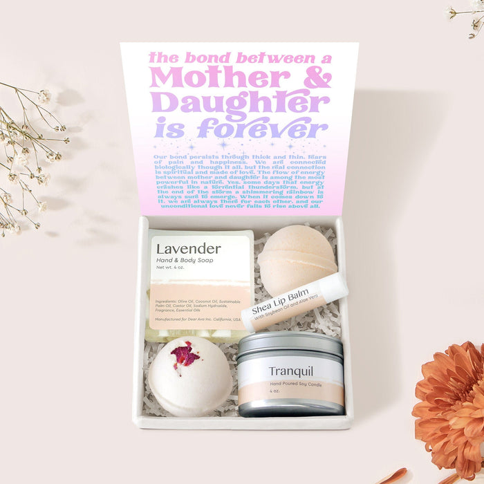 Mother & Daughter Double Circle Necklace Gift Box Set by Dear Ava