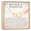 Mother & Daughter Double Circles Necklace