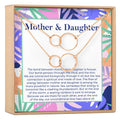 Mother & Daughter Double Circles Necklace Set by Dear Ava