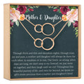 Mother & Daughter Double Circles Necklace Set by Dear Ava