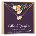 Mother & Daughter Elephant Necklace Set by Dear Ava