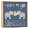 Mother & Daughter Elephant Pendant Necklace by Dear Ava