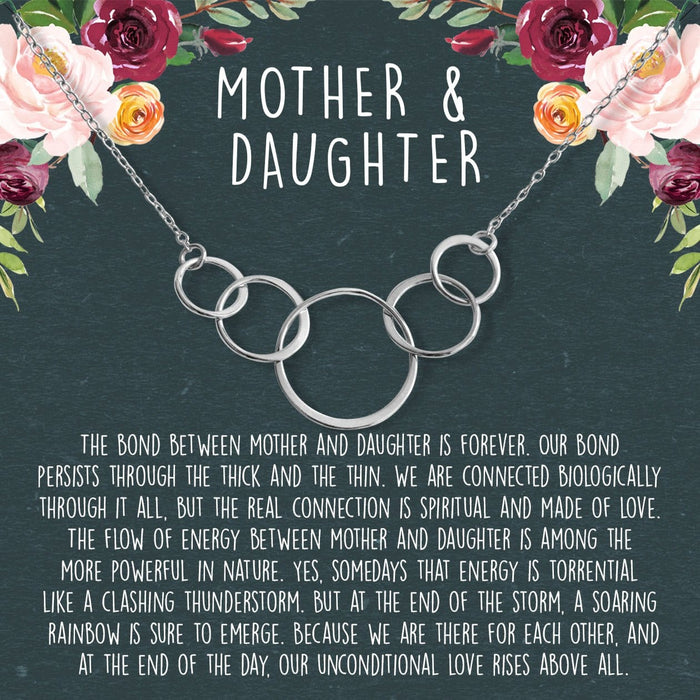 Mother & Daughter Five Circles Necklace by Dear Ava