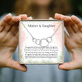 Mother & Daughter Four Circles Necklace by Dear Ava