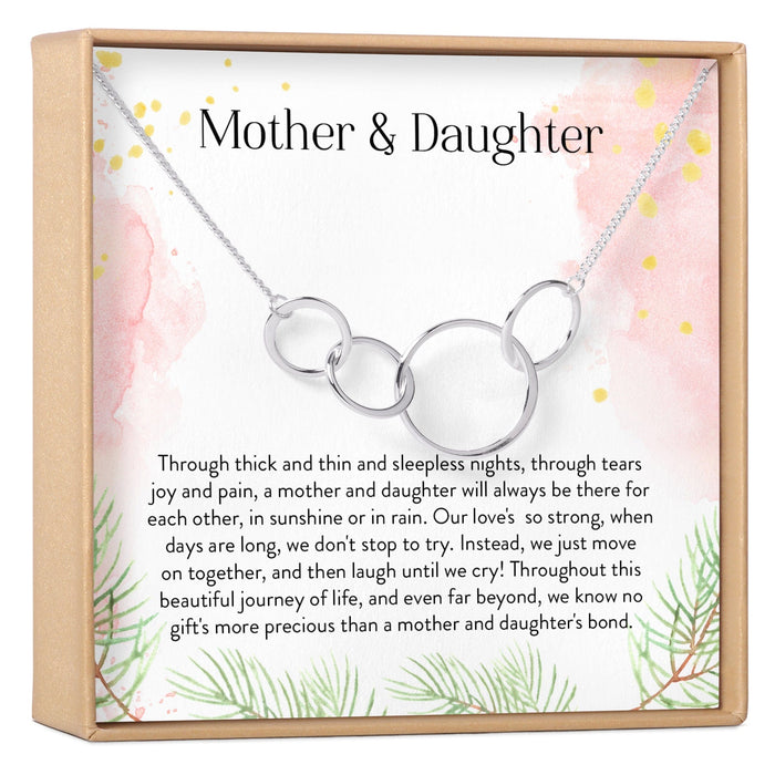 Mother & Daughter Four Circles Necklace by Dear Ava