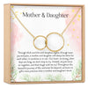 Mother & Daughter Interlocking Circles Necklace