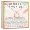 Mother & Daughter Linked Circles Necklace by Dear Ava