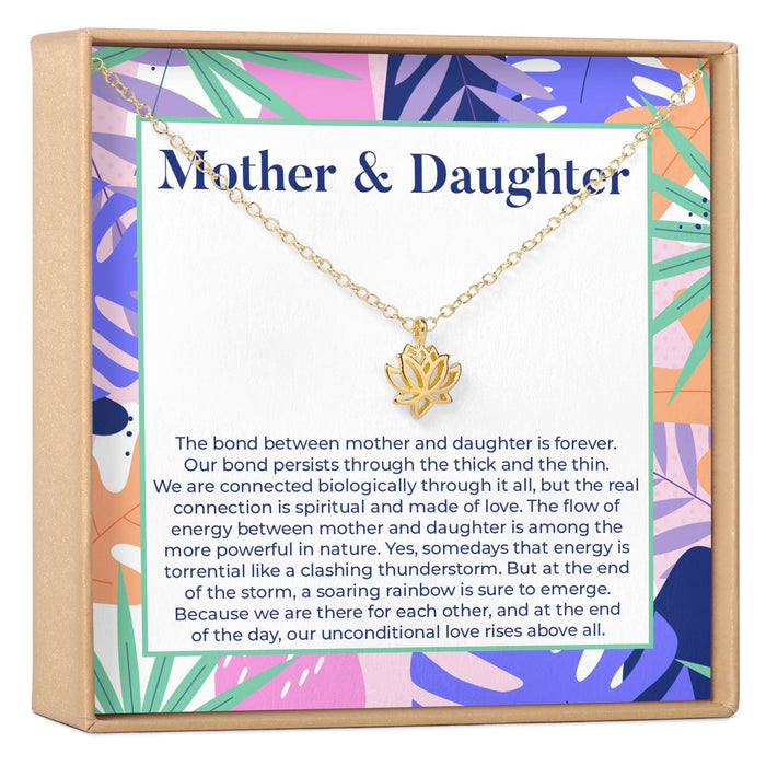 Mother & Daughter Lotus Necklace by Dear Ava