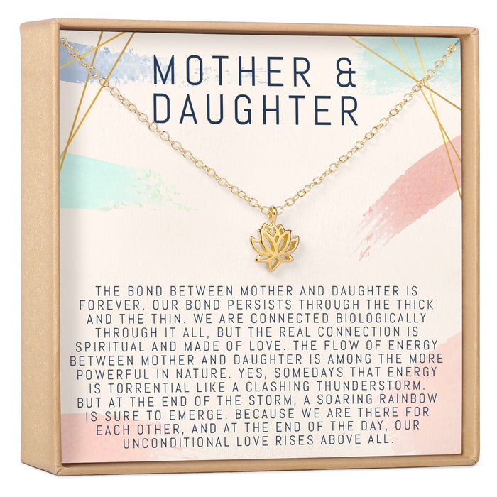 Mother & Daughter Lotus Necklace by Dear Ava