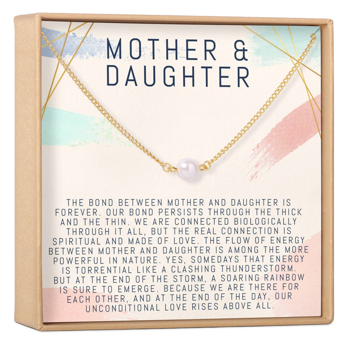 Mother & Daughter Pearl Necklace by Dear Ava
