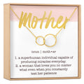 Mother Double Circles Necklace by Dear Ava