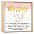 Mother Double Circles Necklace by Dear Ava