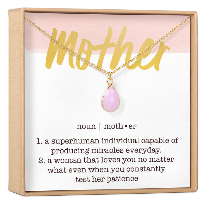 Mother Gemstone Necklace by Dear Ava