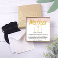 Mother Gold Bar Earring Threader and Necklace Jewelry Set by Dear Ava