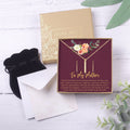Mother Gold Bar Earring Threader and Necklace Jewelry Set by Dear Ava