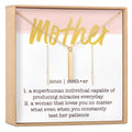 Mother Gold Bar Earring Threader and Necklace Jewelry Set by Dear Ava