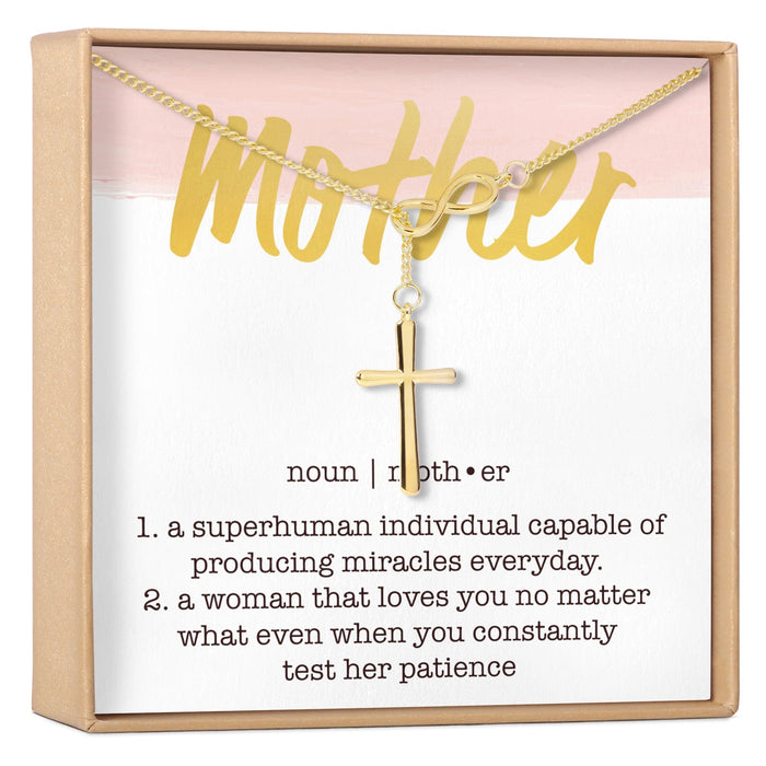 Mother Infinity Cross Necklace by Dear Ava