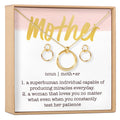 Mother Linked Circles Earring and Necklace Jewelry Set by Dear Ava
