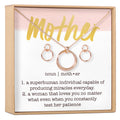 Mother Linked Circles Earring and Necklace Jewelry Set by Dear Ava