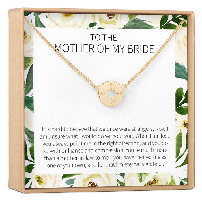 Mother of the Bride Compass Necklace by Dear Ava