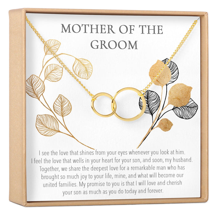 Mother of the Groom Double Circles Necklace by Dear Ava
