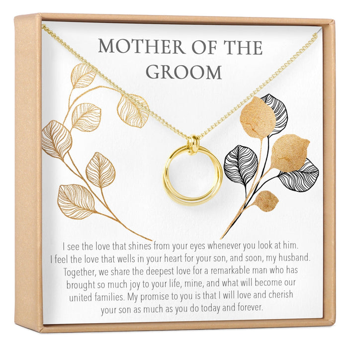 Mother of the Groom Linked Circles Necklace by Dear Ava