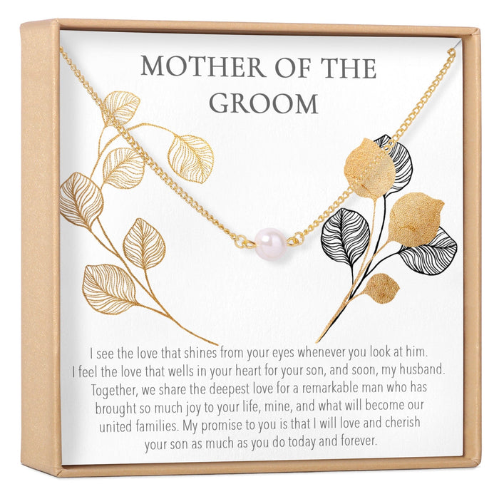 Mother of the Groom Pearl Necklace by Dear Ava