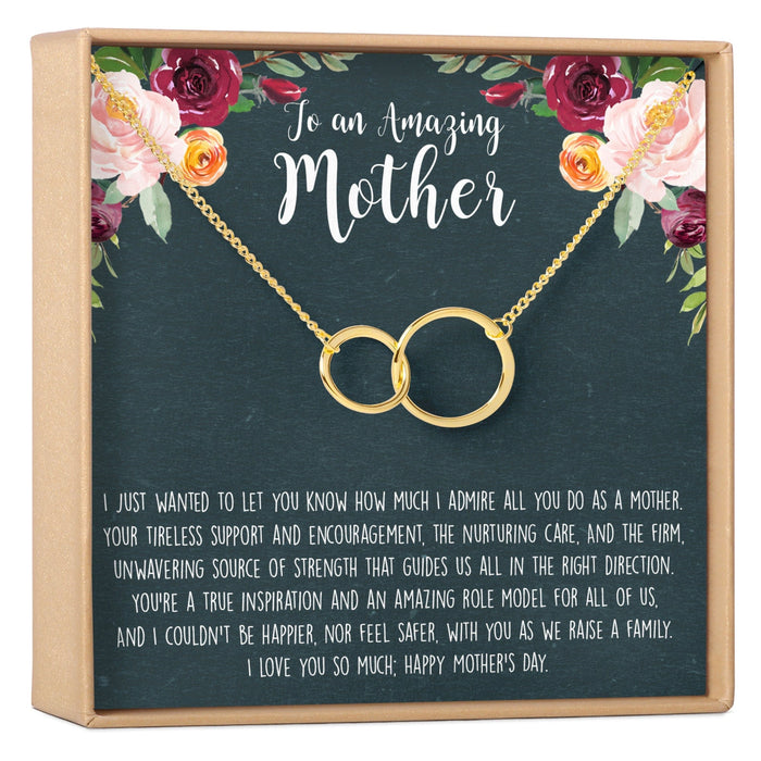 Mother's Day Gift From Husband Double Circles Necklace by Dear Ava
