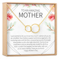 Mother's Day Gift From Husband Double Circles Necklace by Dear Ava