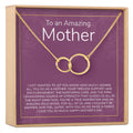 Mother's Day Gift From Husband Double Circles Necklace by Dear Ava