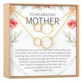 Mother's Day Gift From Husband Double Circles Necklace Set by Dear Ava
