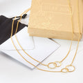 Mother's Day Gift From Husband Double Circles Necklace Set by Dear Ava