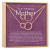 Mother's Day Gift From Husband Double Circles Necklace Set