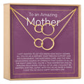 Mother's Day Gift From Husband Double Circles Necklace Set by Dear Ava
