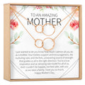 Mother's Day Gift From Husband Double Circles Necklace Set by Dear Ava
