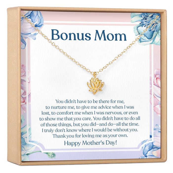 Mother's Day Lotus Necklace by Dear Ava
