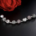 Mother's Day "LOVE" Engraved Heart Charm Bracelet by DailySale