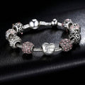 Mother's Day "LOVE" Engraved Heart Charm Bracelet by DailySale